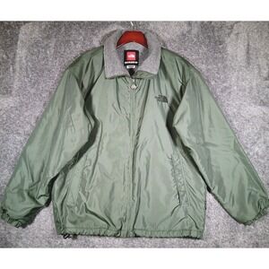 North Face Jacket Men's M Rock Solid Polar Tec Lined Full Zip Green